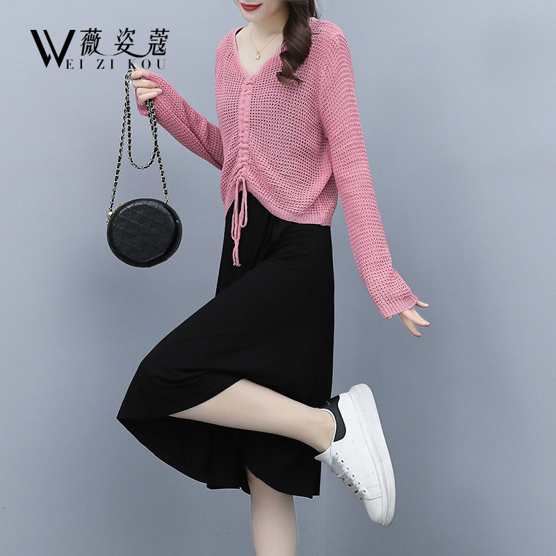 早秋连衣裙2021年新款两件套装裙 薇姿蔻连衣裙