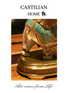 富贵吉祥大象摆件招财装饰摆件