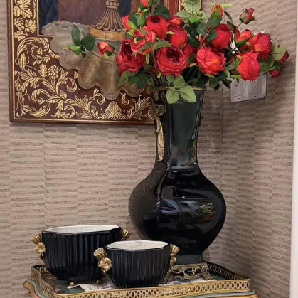 《经典之选，折扣特惠》卡斯特兰陶瓷果斗客厅果盘花瓶摆件C5133,淘宝优惠券,粉丝福利购,淘宝优惠卷