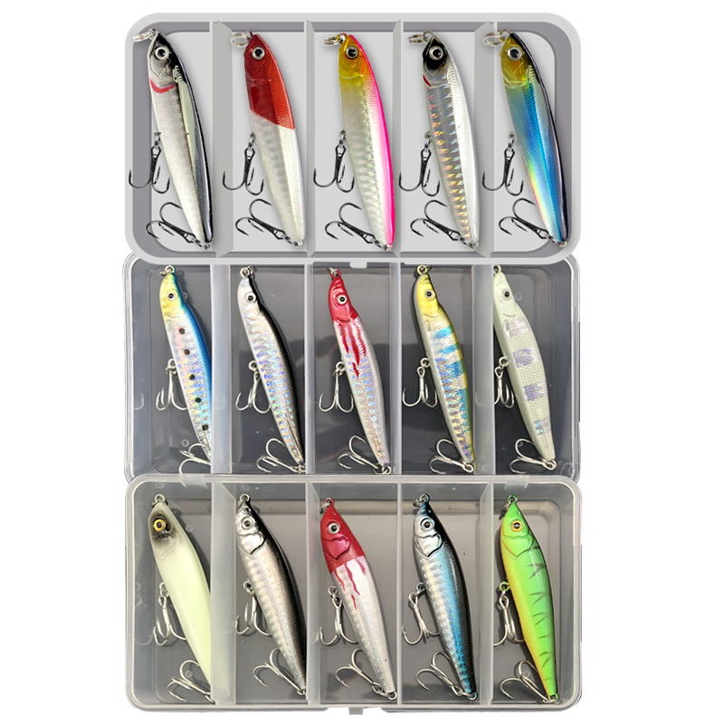 沉水铅笔路亚饵套装假饵远投淡水鲈鱼翘嘴桂鱼红尾海鲈鱼饵,淘宝优惠券,粉丝福利购,淘宝优惠卷