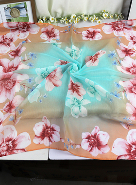 雪纺印花丝巾60x60cm女士小方巾