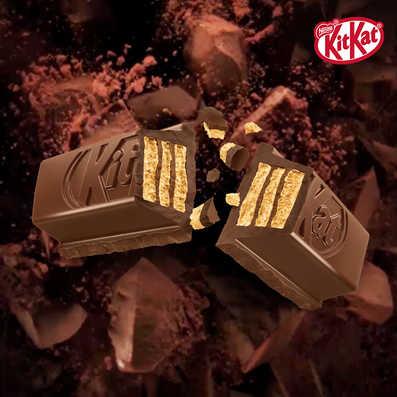 KitKat/奇巧威化牛奶榛子白巧抹茶黑巧克力120gx4袋纯可可脂 - 图1