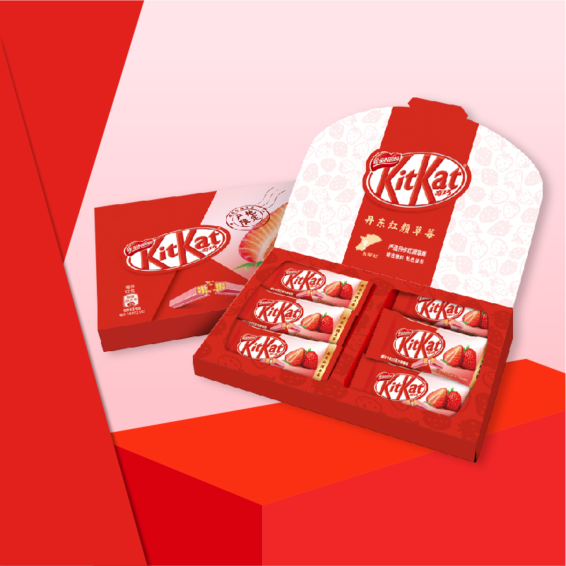 kitkat雀巢奇巧草莓休闲威化饼干 kitkat雀巢奇巧白巧克力