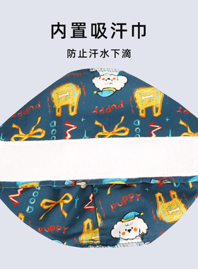 手术帽调节扣长短发包头帽医护帽