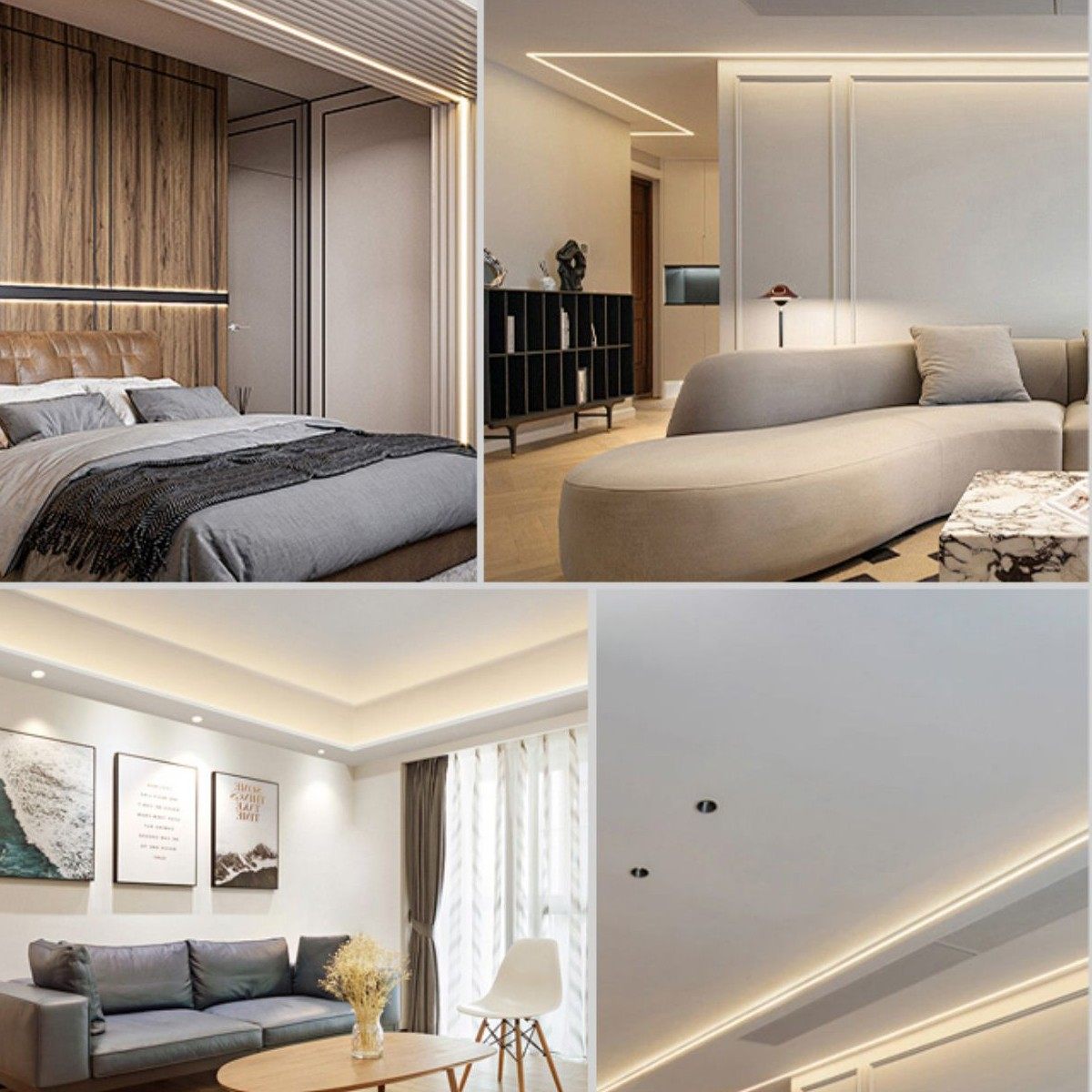 雷士线条灯双眼皮单边向上打光洗墙线形灯智能调光灯带吊顶线型灯,淘宝优惠券,粉丝福利购,淘宝优惠卷