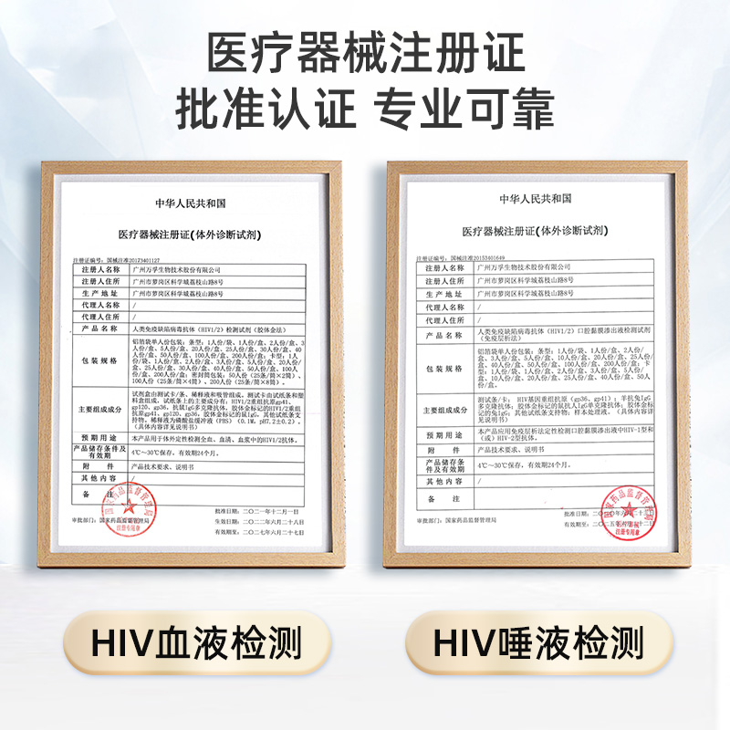 万孚hiv艾滋病检测试纸梅毒双检自检自测四联四合一非唾液第四代 - 图3