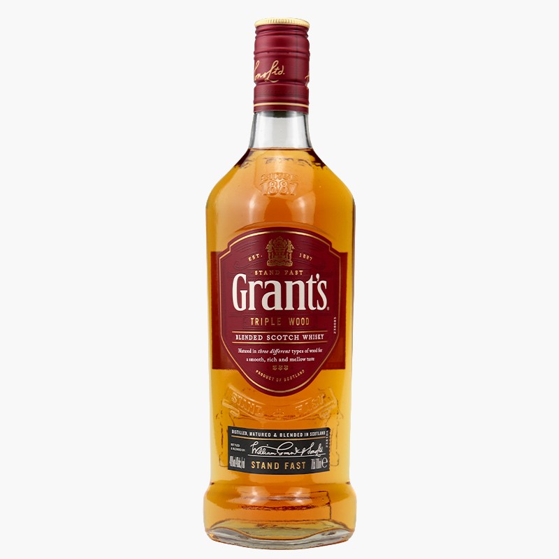 GRANT'S格兰威三桶苏格兰威士忌调酒可乐桶基酒英国进口正品洋酒-图2