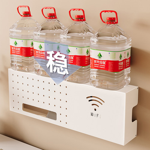 路由器收纳盒高颜值盒子无线wifi电视机机顶盒置物架光猫放置架 - 图0