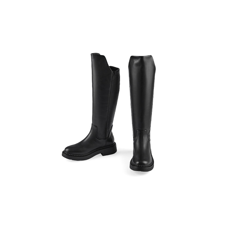 ASH女靴2025秋冬款MAXIM真皮及膝长靴女粗跟骑士靴高筒时装靴潮,淘宝优惠券,粉丝福利购,淘宝优惠卷