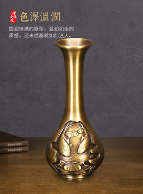 现代中式风家居客厅黄铜工艺品