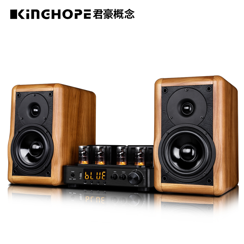 KINGHOPE A-2发烧电子管胆机组合音响功放hifi音箱套装书架音箱 - 图0