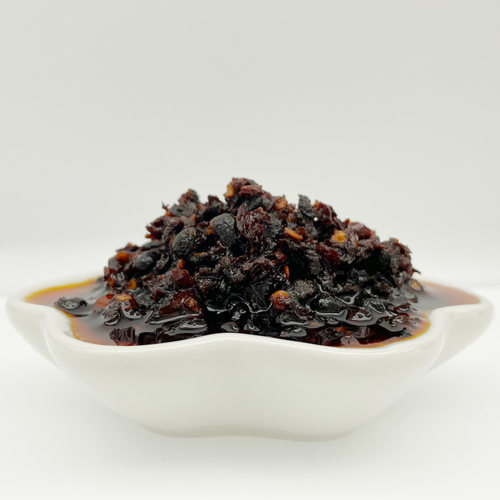 云南红源老家滇味油豆豉辣椒酱拌面下饭佐食凉拌菜豆豉鸡枞油豆食 - 图0