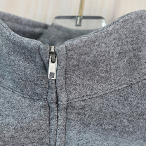 思琪女装2511/17 西班牙单仿毛呢立领拉链休闲短款呢子夹克外套 - 图0