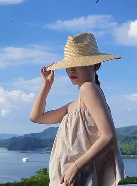 草帽出游休闲男女四季大檐简约