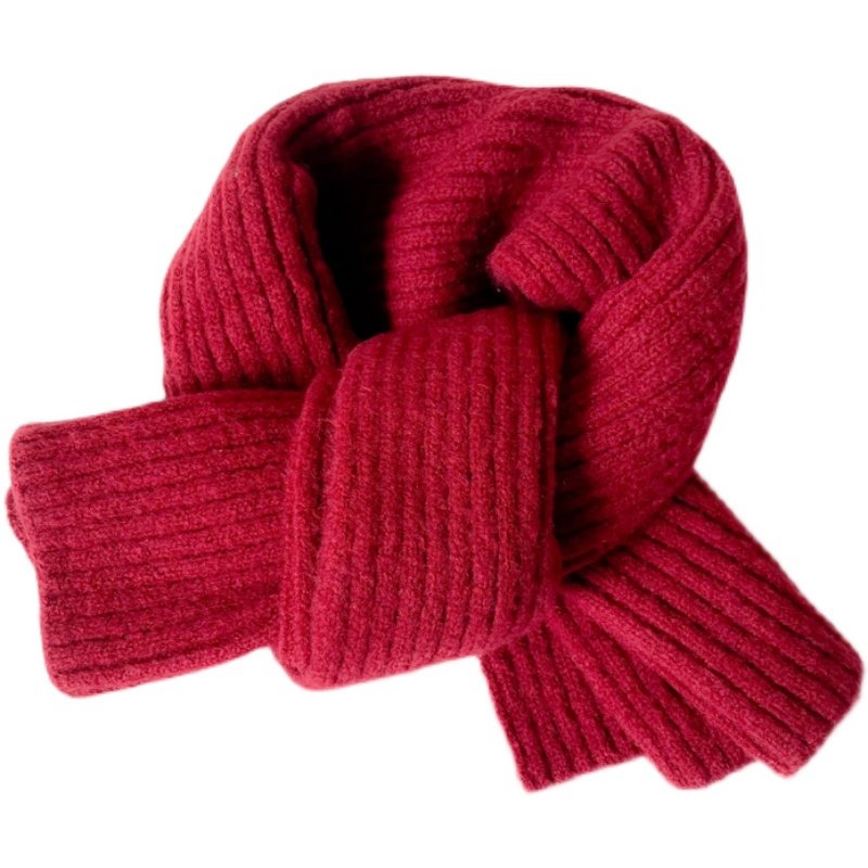 韩版柔软厚实保暖毛线针织小围巾冬天百搭纯色短款围脖两用女细窄,淘宝优惠券,粉丝福利购,淘宝优惠卷