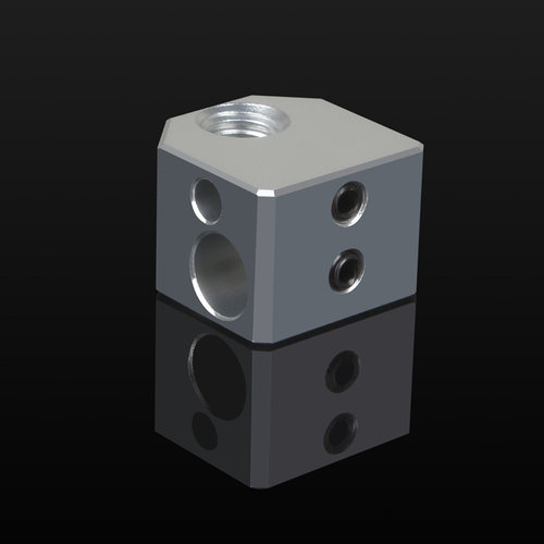 乐积3D打印铜铝加热块 热敏电阻电偶打印头配件TV6喷嘴挤出机零件 - 图3