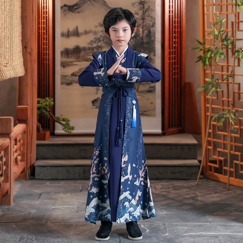 男童古装汉服秋冬款女童中式童装礼服儿童唐装国学服中国风演出服,淘宝优惠券,粉丝福利购,淘宝优惠卷