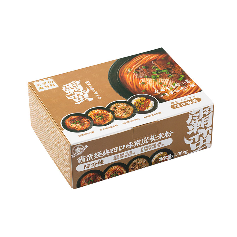 直播推荐霸蛮4口味家庭量贩装米粉 霸蛮食品方便粉丝/米线/螺蛳粉