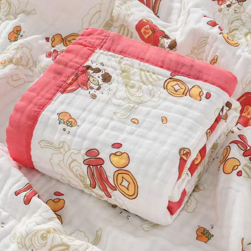 婴儿浴巾纯棉纱布超柔吸水新生儿盖毯初生宝宝洗澡包被儿童毛巾被,淘宝优惠券,粉丝福利购,淘宝优惠卷