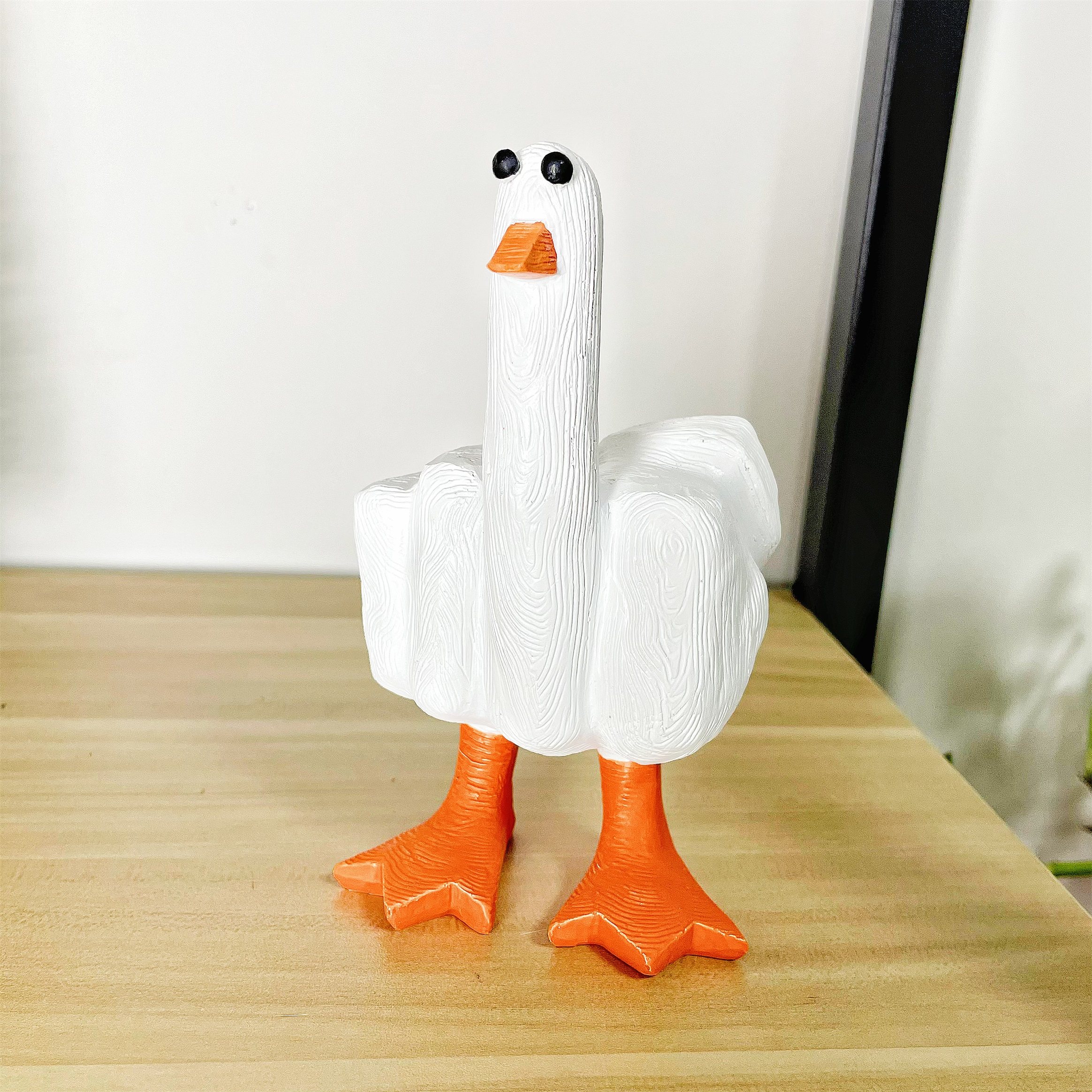 “鸭鸭我长了个中指”竖中指鸭 创意树脂桌面搞怪摆件 送朋友同学,淘宝优惠券,粉丝福利购,淘宝优惠卷