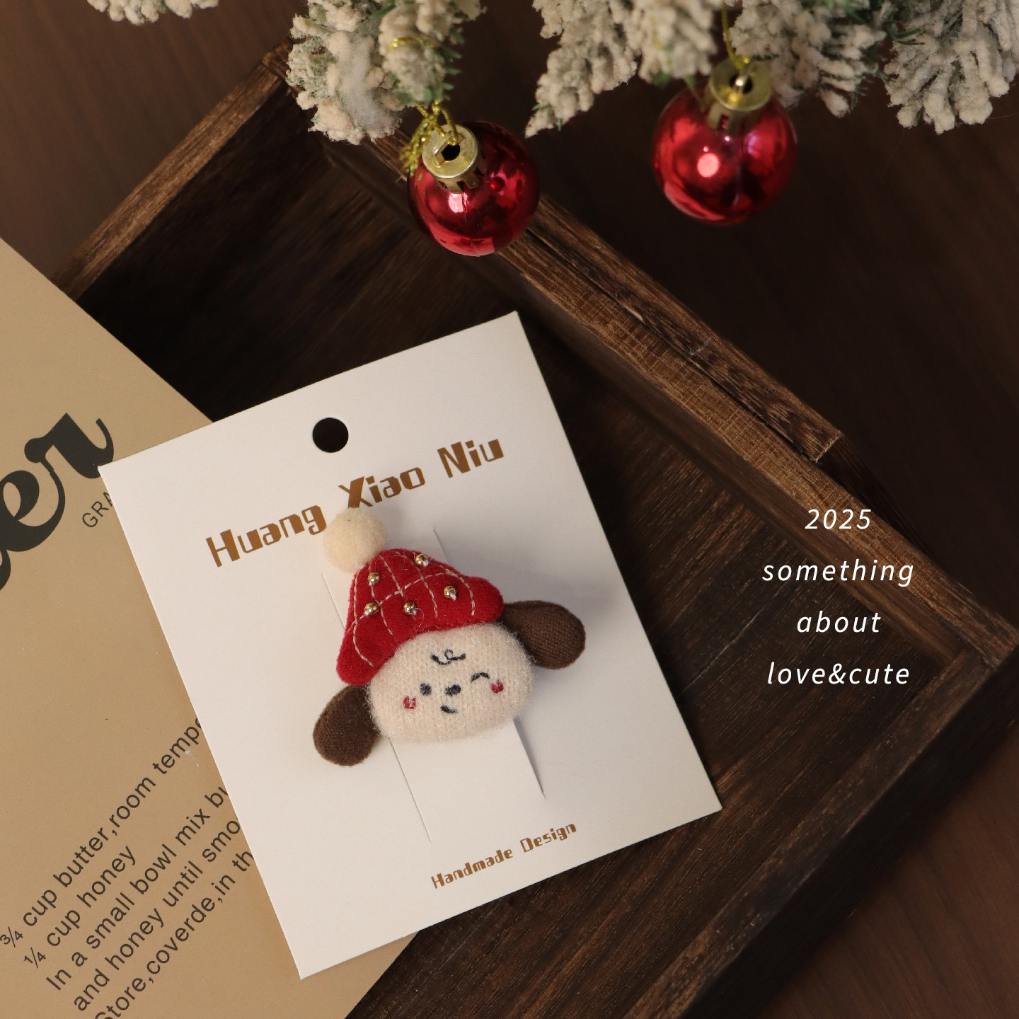 黄小妞可爱毛绒卡通宝宝发夹姜饼人全包布婴儿发饰圣诞装饰刘海夹,淘宝优惠券,粉丝福利购,淘宝优惠卷