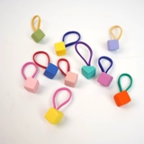 Маленькая детская безвредная милая резинка для волос для девочек, аксессуар для волос, коллекция 2021, не повреждает волосы