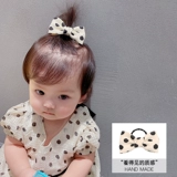 Безвредная детская резинка для волос с бантиком, детский аксессуар для волос, не повреждает волосы