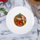 Western cuisine plate ceramic straw hat plate western cuisine round public