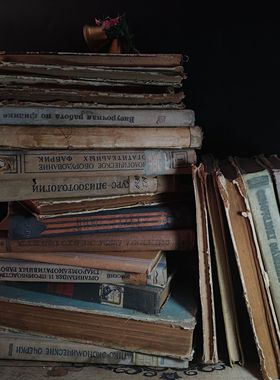 装饰复古道具书外文旧书籍样板间侘寂风做旧英文书外文书装饰摆件