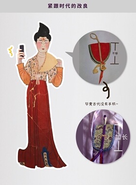 明制蹀躞包腰包复原汉服配饰百搭腰带腰封汉服绑带手机包斜挎包女