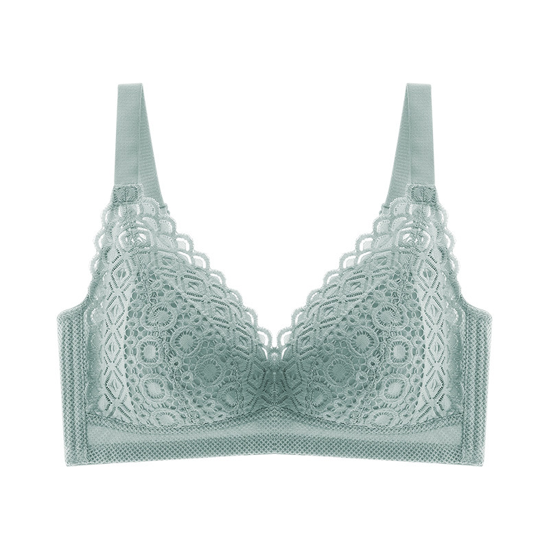 蝴蝶日记法式三角杯大胸显小全罩杯 蝴蝶日记文胸