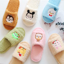 2019 Spring Summer New Fish Mouth Toenails Slippers Cute Sale Cute AB Cartoon Slippers Non-slip Stay-at-home Shoes Woman