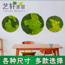 Yongsheng moss picture frame decoration painting evergreen flower decoration painting white hair moss large grey moss round decoration painting