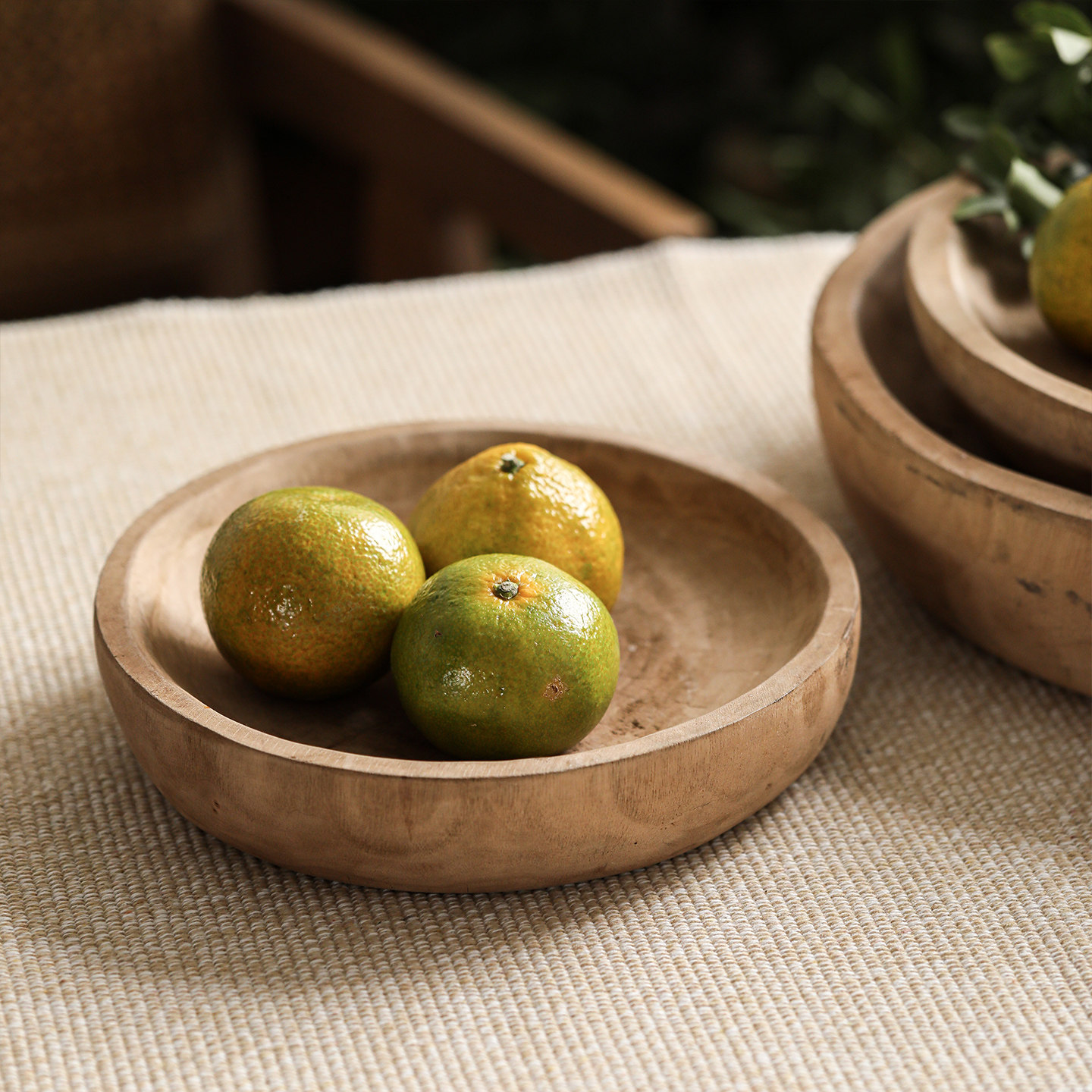 原木深口大圆盘收纳盘实木复古做旧果盘零食盘香薰托盘放钥匙摆件,淘宝优惠券,粉丝福利购,淘宝优惠卷