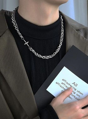 钛钢嘻哈潮牌简约百搭韩版男项链