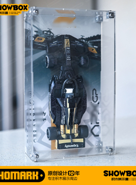 超级赛车透明一体式展示适配狂飙飞车积木F1赛车套装77252