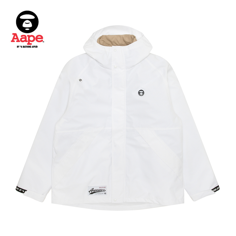 Aape旗舰店男装秋冬可拆卸内胆潮流连帽羽绒服两件套7714XXN - 图1