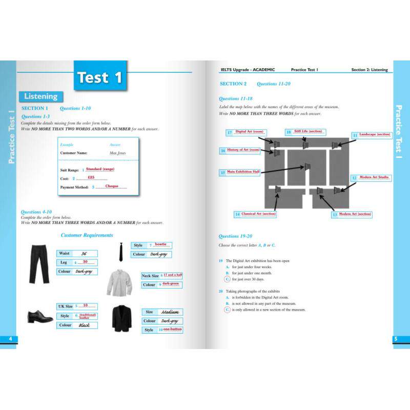 Upgrade IELTS 5 Academic 1 General Practice Tests 升级雅思学生用书 5套学术和1套一般实践测试 5-6.5 含答案 大音