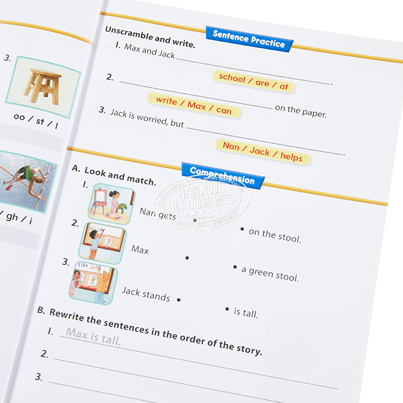 WonderSkills Reading Basic workbook 1-3 美国麦格劳希尔英语基础教材练习册 阅读奇迹掌握 英文原版 进口原版工具书 - 图2