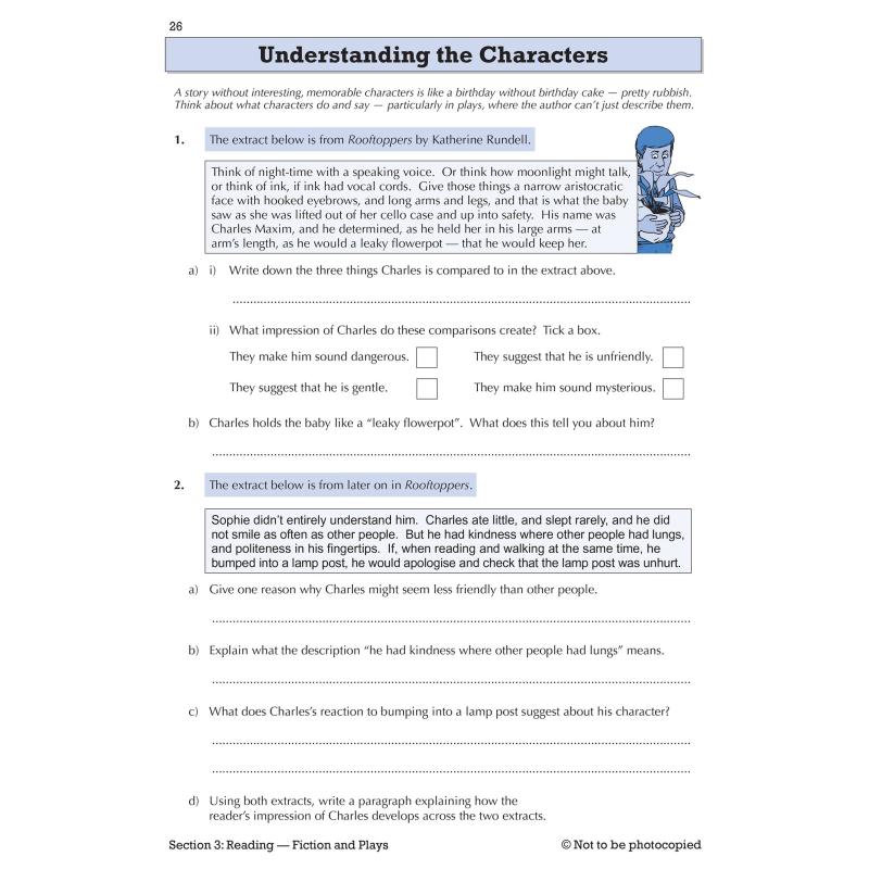 英国原版CGP教辅新 KS3英语 7年级针对性练习册附答案New KS3 English Year 7 Targeted Workbook with answers大音-图3