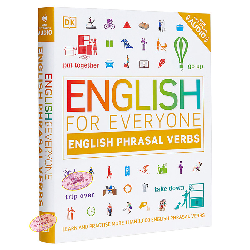 DK English for Everyone 系列 短语动词 英文原版 Phrasal Verbs 新视觉 人人学英语 日常综合训练单词词语参考书工具书