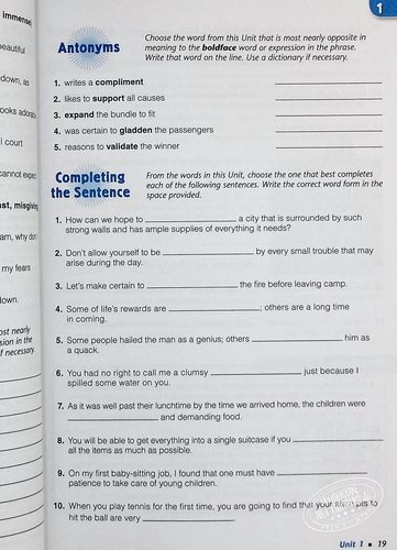 Sadlier Vocabulary Workshop Student Leve A to H 词汇工作坊学生书 英文原版小学初中高中英语单词练习册进口教材教辅书 - 图3