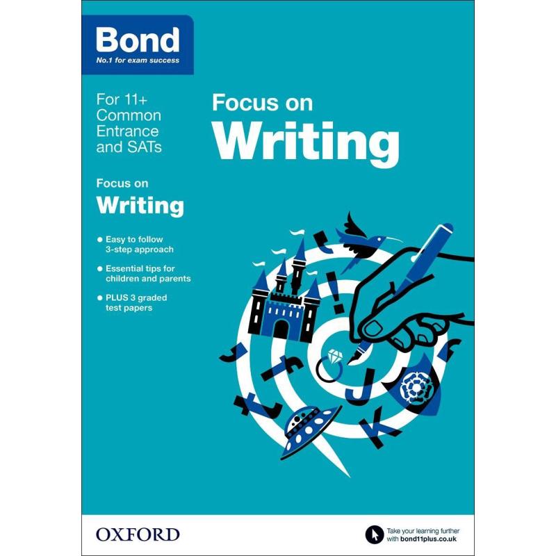 牛津邦德BOND 11+ CATS英国小升初考试重点能力训练3册 FOCUS ON写作Writing阅读理解空间推理小学教辅含答案大音-图2