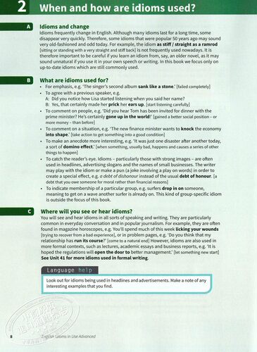 Cambridge English in Use 系列 Idioms Advanced Book with Answers 剑桥高级英语惯用语配答案 英文原版 自学和课堂用工具? - 图2