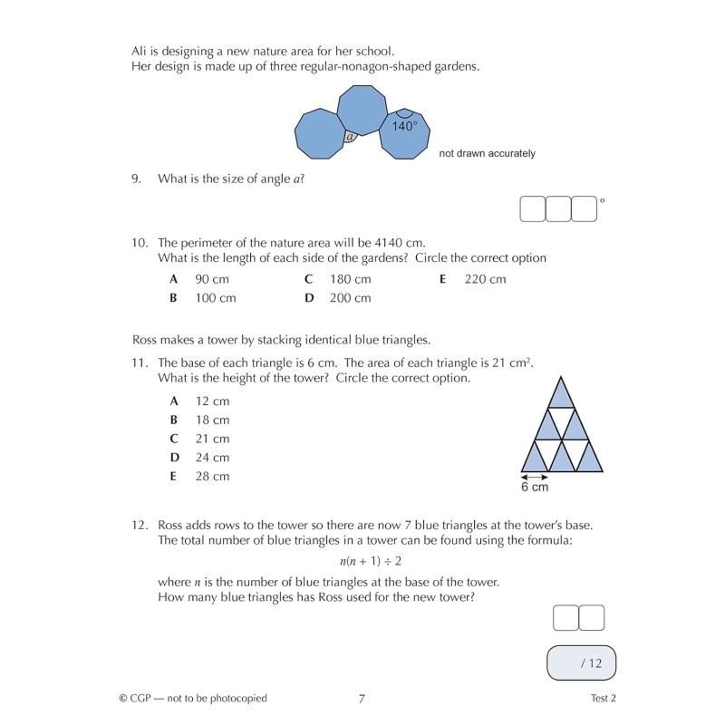 英国CGP 11+ CEM 10-Minute Tests: Maths Word Problems- Ages 10-11 Book 2(with Online Edition)大音-图3