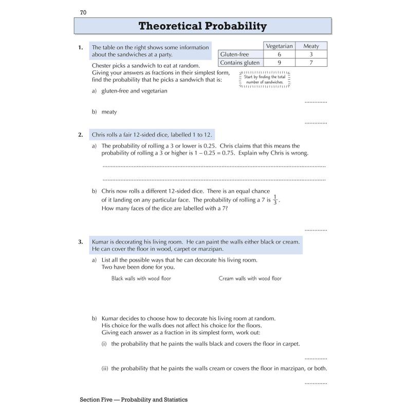 预售英国原版CGP教辅 KS3数学9年级目标练习册KS3 Maths Year 9 Targeted Workbook(with answers)中学教辅英文大音-图3