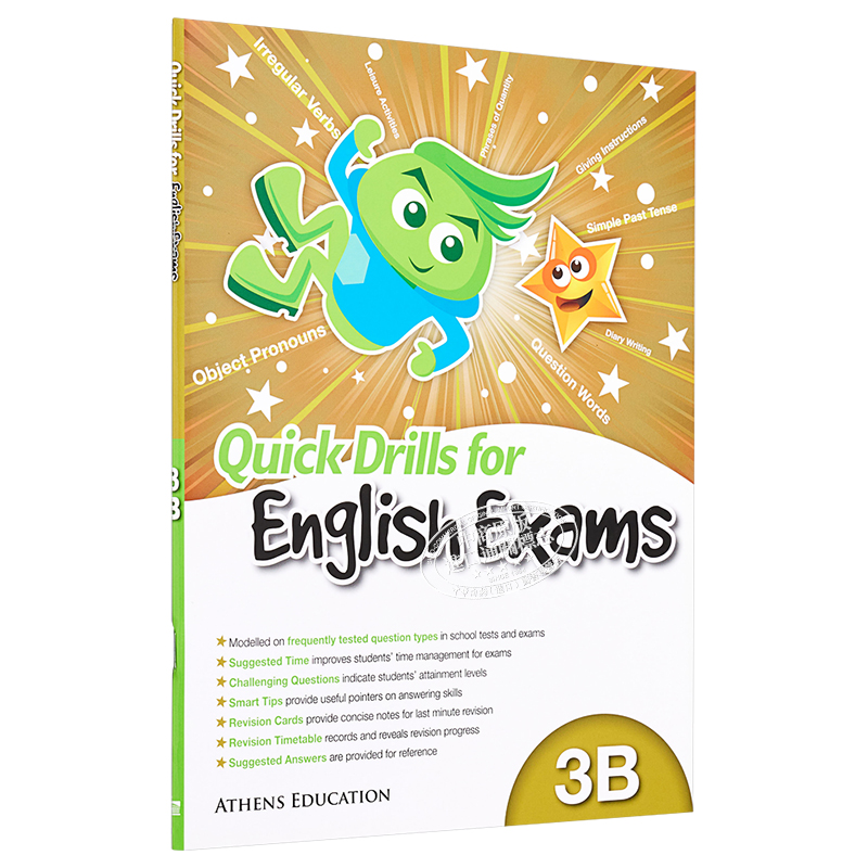 Quick Drills for English Exams P3 三年级含答案 B册 英语考试快速演练 香港教育图书进口原版教材工具书 Athens Education - 图3