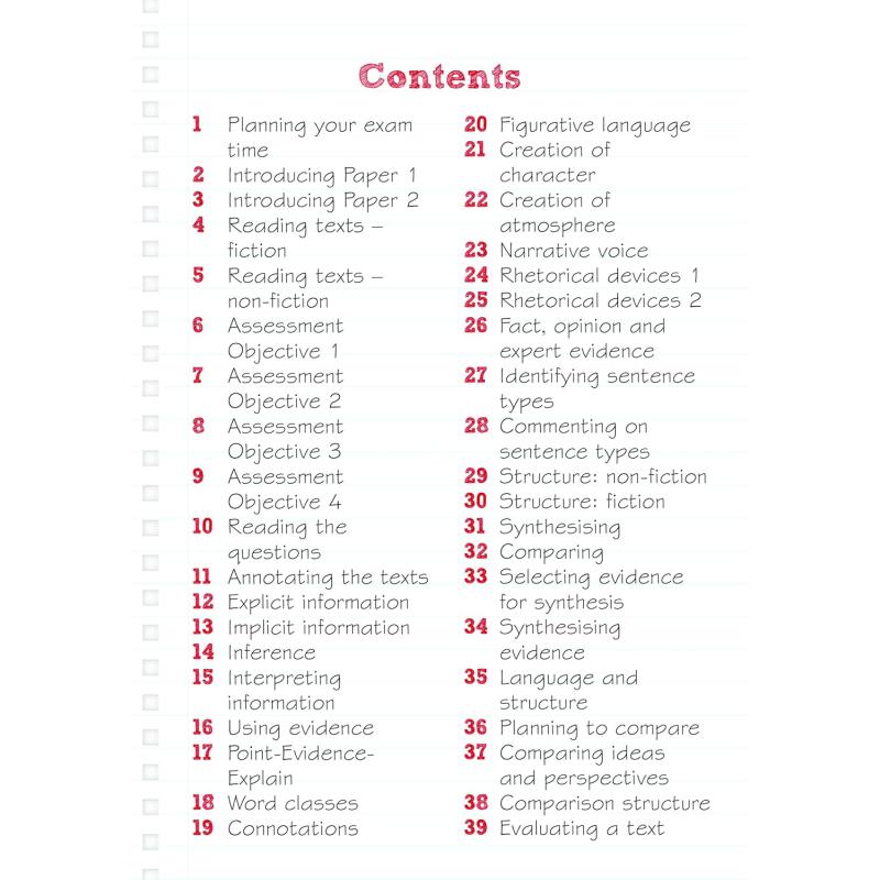 Pearson Revise 培生爱德思GCSE英语语言复习卡片含在线复习Edexcel GCSE English Language Revision Cards 2025 大音 - 图0