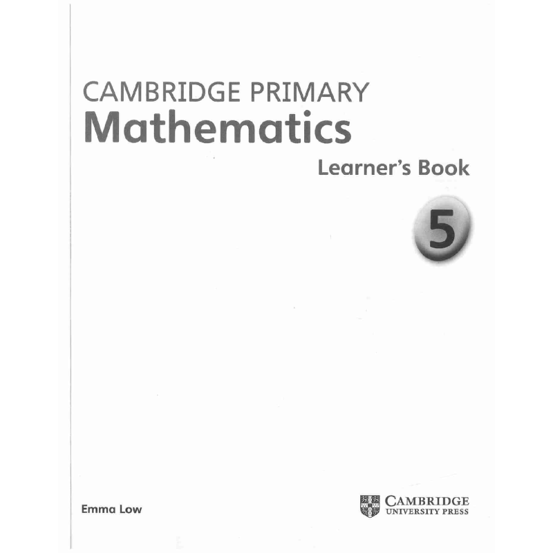 剑桥大学出版Cambridge Primary Mathematics Learner’s Book 5小学数学学生用书教材课本五年级-图0