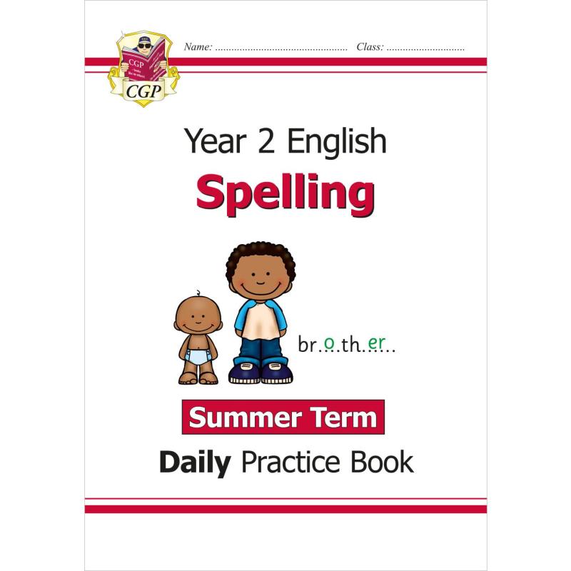 英国原版 CGP 英语拼写日常练习书小学2年级3册套装 New KS1 Spelling Daily Practice 春夏秋学期 含答案 大音 - 图0